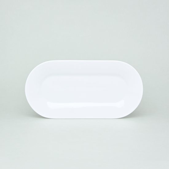 Bohemia White, Podnos malý 30 x 15 cm, design Pelcl, Český porcelán a.s.