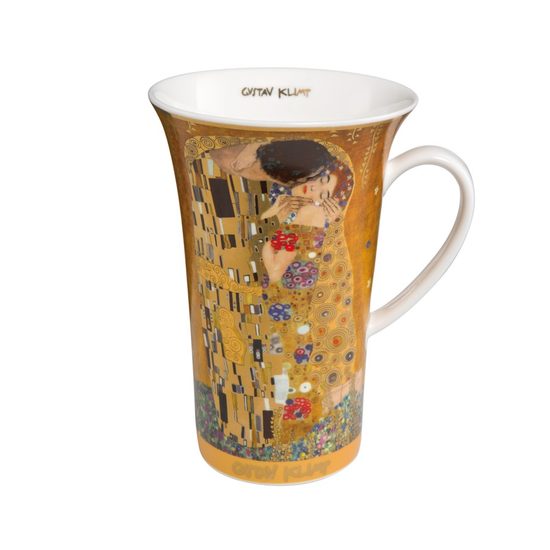 Hrnek Polibek, 0,5 l, jemný kostní porcelán, G. Klimt, Goebel