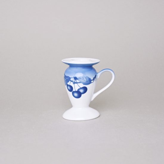 Svícen 9 cm, Thun 1794, karlovarský porcelán, BLUE CHERRY