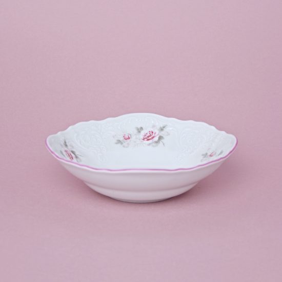 Růžová linka: Miska 16 cm, Thun 1794, karlovarský porcelán, BERNADOTTE růžičky