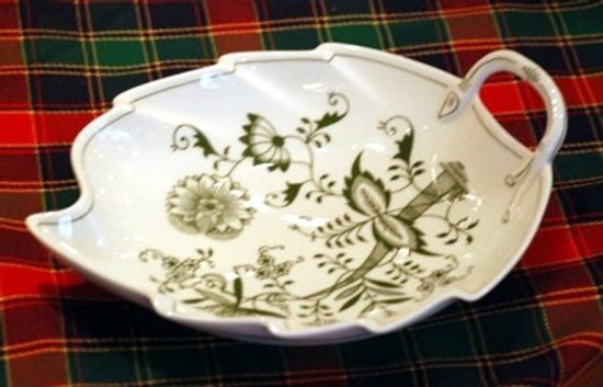 Mísa list 22 cm, zelený cibulák, Český porcelán a.s.