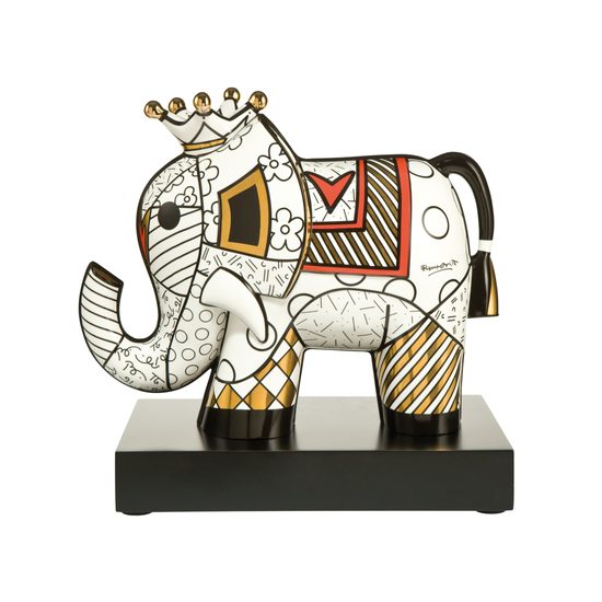 Figurka Golden Elephant, 28 / 17 / 29 cm, porcelán, R. Britto, Goebel