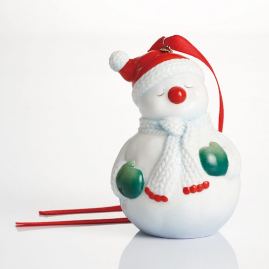 Vánoční sněhulák 8 cm, Porcelán FRANZ