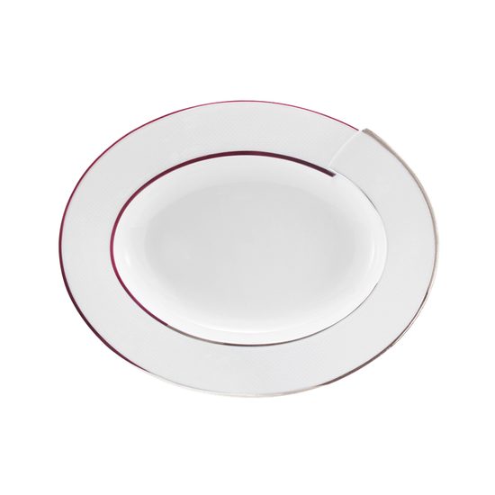 Podnos oválný 24 cm, Achat 3830 Virtuoso, Královský porcelán Tettau