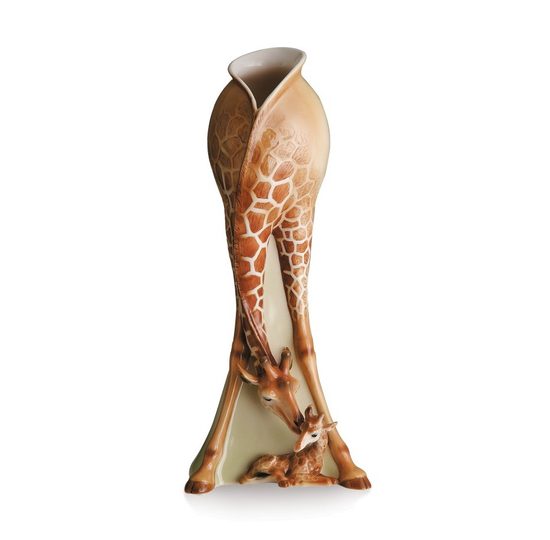 Váza 39,5 cm, Žirafy, Porcelán FRANZ