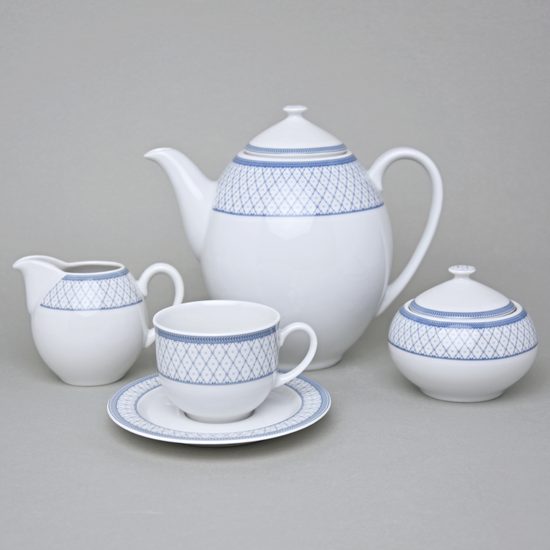 Kávová souprava pro 6 osob, Thun 1794, karlovarský porcelán, OPÁL 80144
