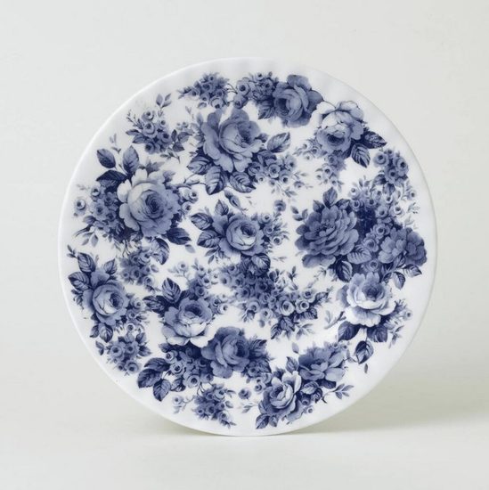 Blue Chintz: Talíř dezertní 20 cm, anglický kostní porcelán Roy Kirkham