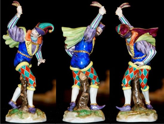 Šašek 22 cm, Porcelánové figurky Unterweissbacher