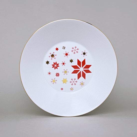 Vánoční Lea: Talíř hluboký 22 cm, Thun karlovarský porcelán