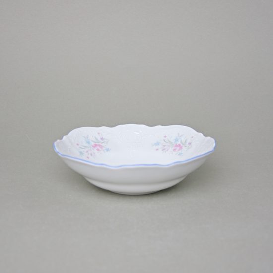 Miska 19 cm, Thun 1794, karlovarský porcelán, BERNADOTTE modro-růžové kytičky