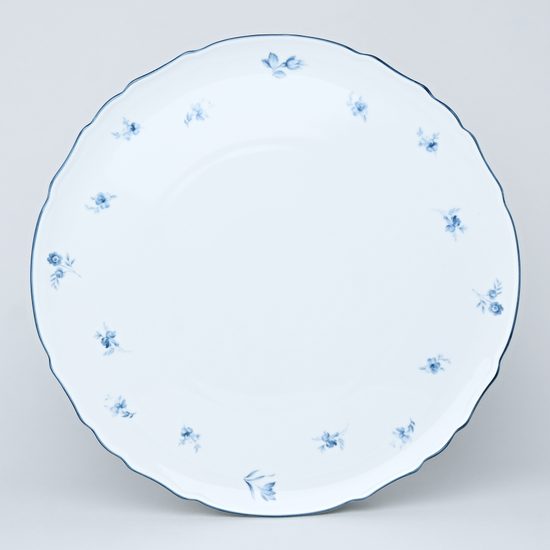 Talíř pizza 32 cm, Thun 1794, karlovarský porcelán, BERNADOTTE kytička