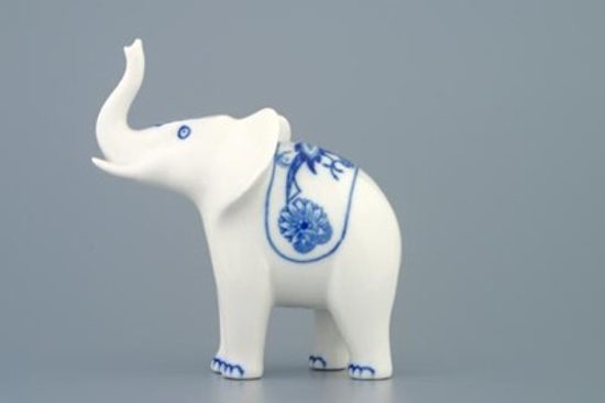 Slon I - jednoduchá dekorace 12 cm, Cibulák, originální z Dubí