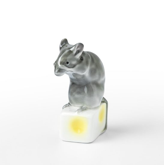 Myška 4 x 2,5 x 7 cm, Kati Zorn, Porcelánové figurky Unterweissbacher