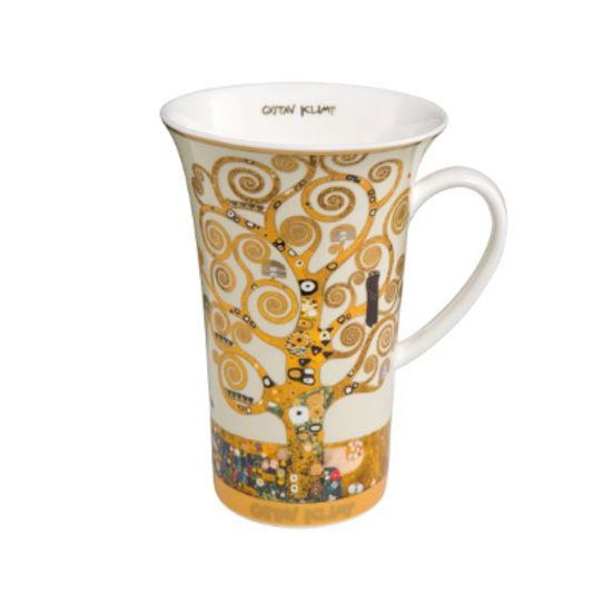 Hrnek Strom života, 0,5 l, jemný kostní porcelán, G. Klimt, Goebel