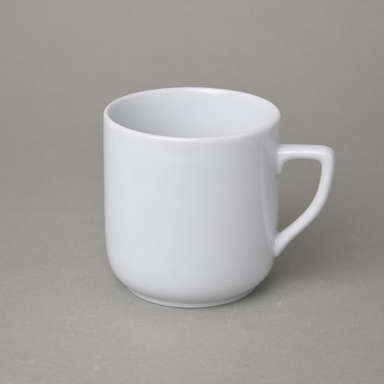 Hrnek Pětka 0,38 l, bílý porcelán, Český porcelán a.s.