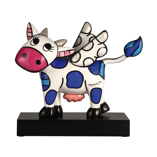 Figurka Flying Cow, 37,2 / 15,5 / 31 cm, porcelán, R. Britto, Goebel