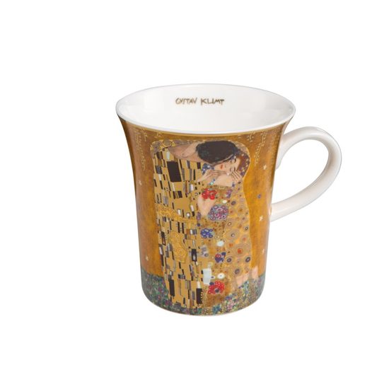 Hrnek Polibek, 0,4 l, jemný kostní porcelán, G. Klimt, Goebel