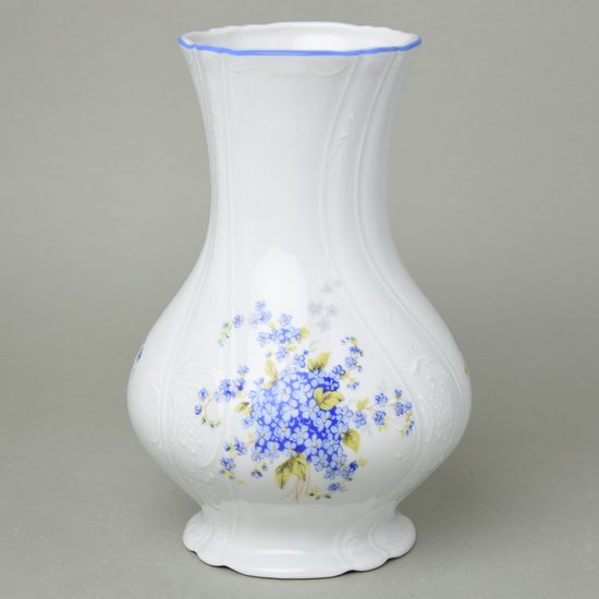 Váza 23 cm, Thun 1794, karlovarský porcelán, BERNADOTTE pomněnka