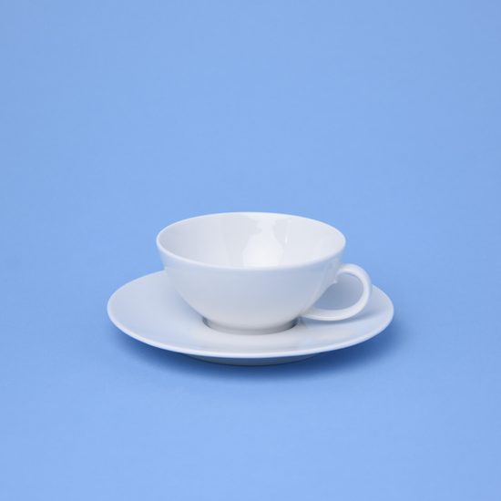 Šálek čaj 0,14 l a podšálek 13,5 cm, Life 00003, Porcelán Seltmann