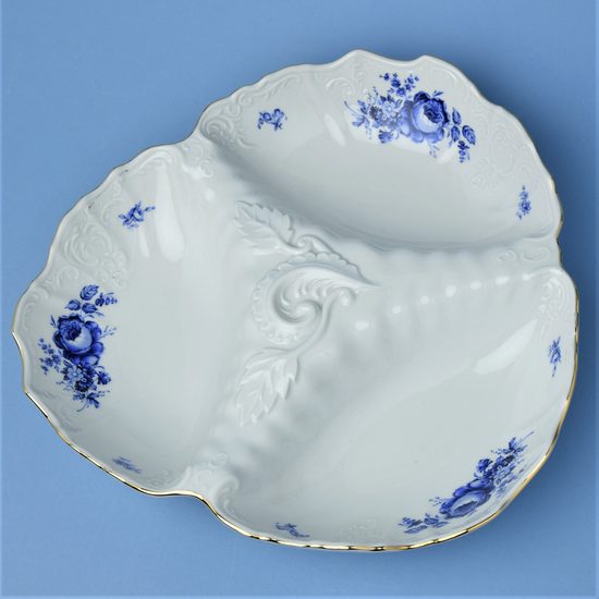 Mísa kabaret 30 cm, Thun 1794, karlovarský porcelán, BERNADOTTE modrá růže