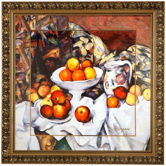 Obraz, P. Cézanne, Still Life I, 68 / 68 / 3,5 cm, porcelán, Goebel