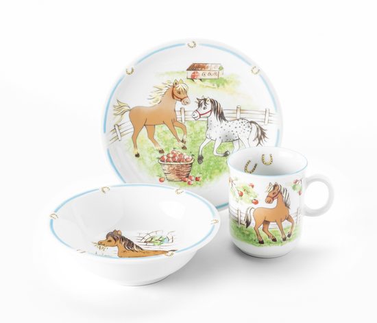 Poníci: Dětská sada 3 díl., Compact 24778, Porcelán Seltmann