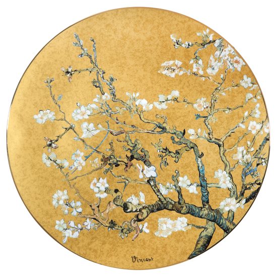 Obraz Mandlovník, 51 / 51 / 2,5 cm, porcelán, V. van Gogh, Goebel
