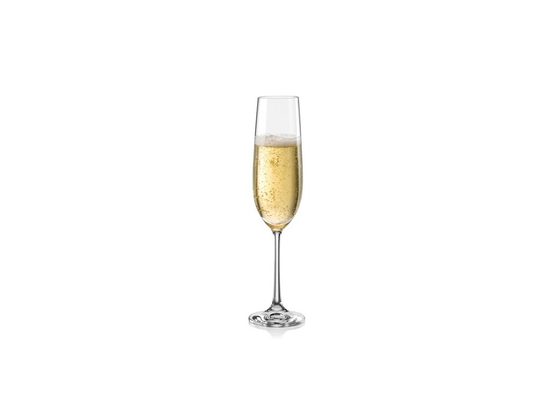 Viola 190 ml, sklenička na šampaňské, 1 ks., Bohemia Crystal