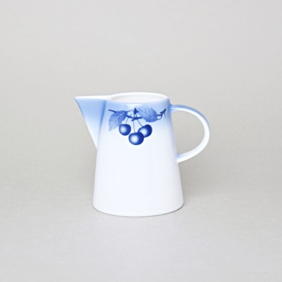 Mlékovka Tom 0,25 l, Thun 1794, karlovarský porcelán, BLUE CHERRY