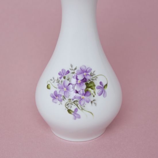 Váza kytka 16,5 cm, fialky, Český porcelán a.s.