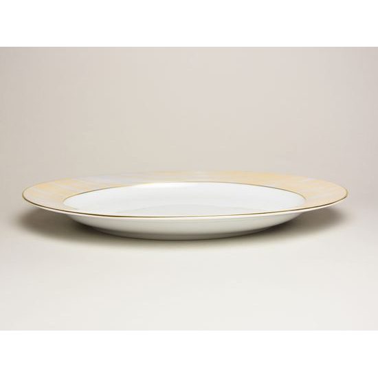 Mísa oválná mělká 33 cm, Granat Marsala 3732, Královský porcelán Tettau