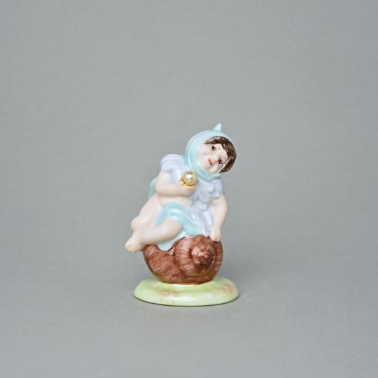 Deštík (Šnečí lidičky) 5,5 x 5,5 x 8,5 cm, Saxe, Porcelánové figurky Duchcov