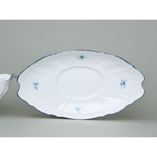 Omáčník s podomáčníkem 0,5 l, Thun 1794, karlovarský porcelán, BERNADOTTE kytička