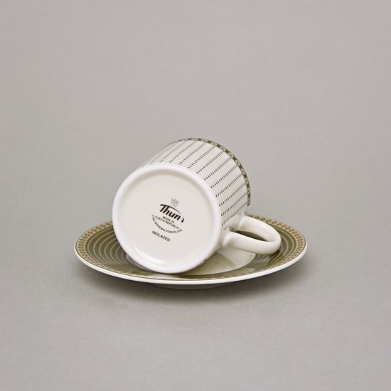 Šálek espresso 90 ml + podšálek 115 mm, Thun 1794, karlovarský porcelán, Cairo 30381 ivory
