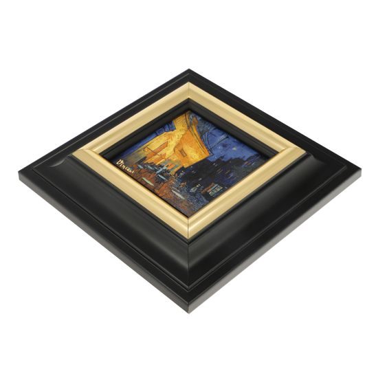 Obraz Noční kavárna, 18,5 / 3 / 18,5 cm, porcelán, V. van Gogh, Goebel