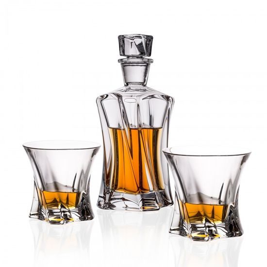 Křišťálový whisky set Cooper 1+6, Aurum Crystal