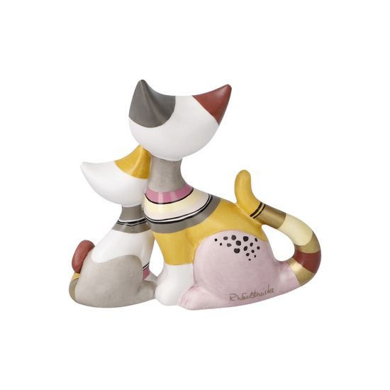 Kočky Laura e Fabio 8,5 / 3 / 8 cm, porcelán / dekor biskvit, Rosina Wachtmeister, Goebel