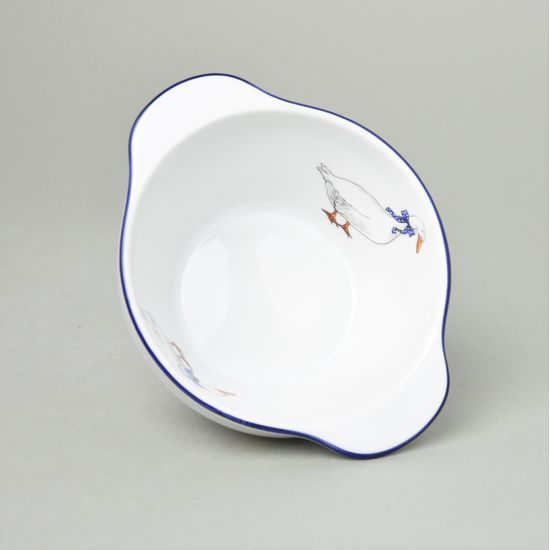 Miska s oušky 280 ml, husy, Thun 1794, karlovarský porcelán