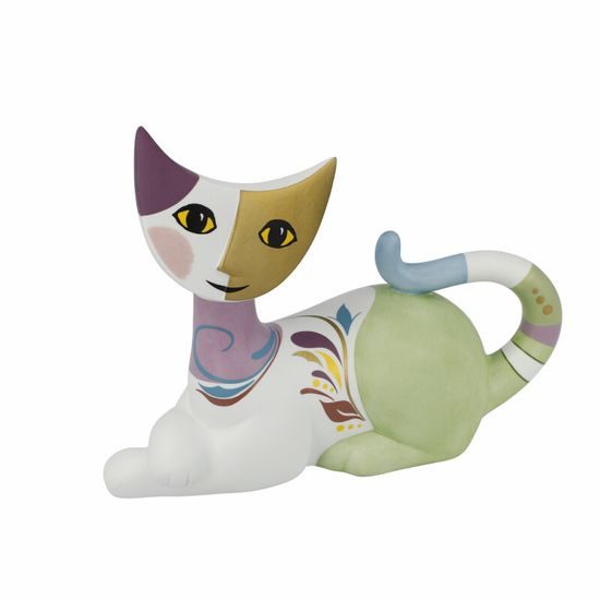 Figurka Kočka Mara, 18,5 / 6,5 / 14 cm, porcelán, R. Wachtmeister, Kočky Goebel