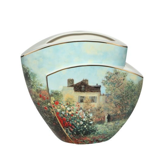 Váza Monetův dům, 33 / 16,5 / 29 cm, porcelán, C. Monet, Goebel