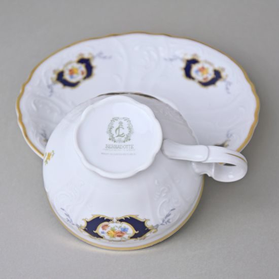 Šálek a podšálek čajový 205 ml / 15,5 cm, Thun 1794, karlovarský porcelán, BERNADOTTE erbíky