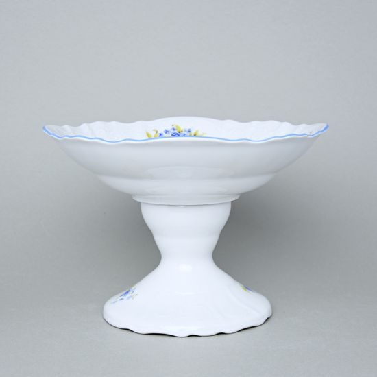 Mísa 25 cm na noze, Thun 1794, karlovarský porcelán, BERNADOTTE pomněnka