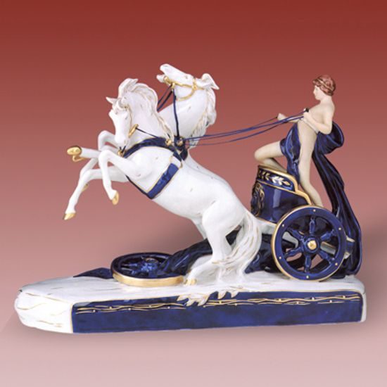 Římská jízda 43 x 17 x 28 cm, Porcelánové figurky Duchcov