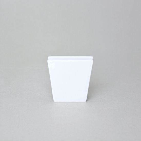 Bohemia White, Stojánek na ubrousky 6,5 x 7 cm, design Pelcl, Český porcelán
