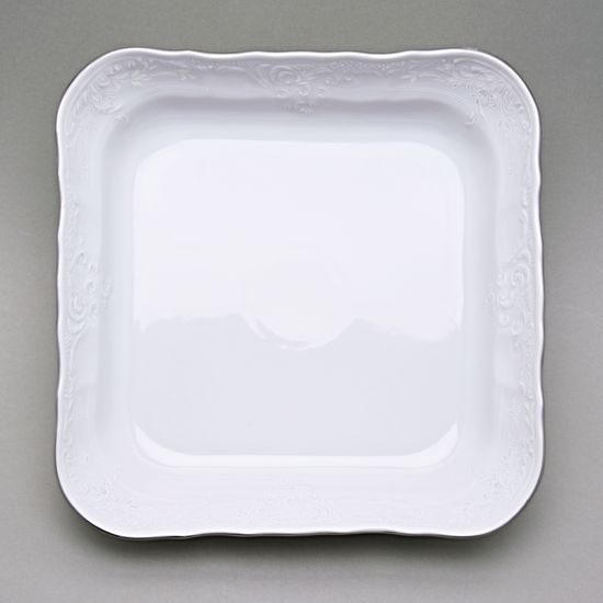 Mísa kompotová 4 hr. 25 cm J, Thun 1794, karlovarský porcelán, BERNADOTTE mráz, platinová linka