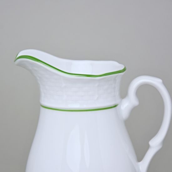 7047703: Mlékovka 250 ml, Thun 1794, karlovarský porcelán, NATÁLIE sv. zelená linka