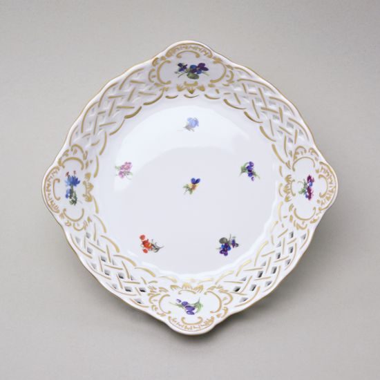 Mísa čtyřhranná prolamovaná 17 cm, Rakouská házenka, Český porcelán a.s.