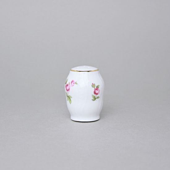 Slánka sypací, Thun 1794, karlovarský porcelán, BERNADOTTE míšeňská růže