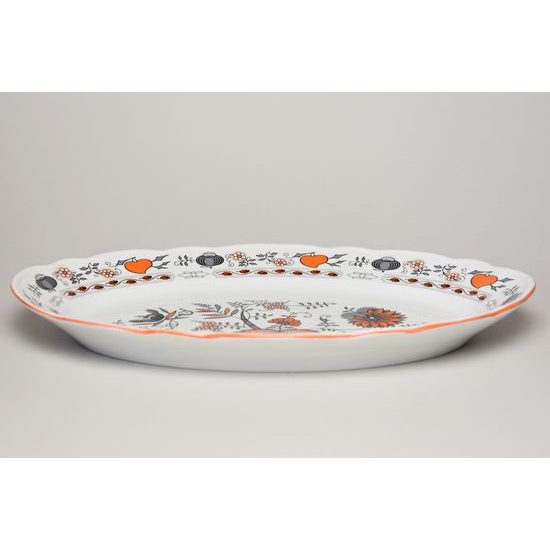 Cibulák oranžový: Mísa oválná 35 cm, Český porcelán a.s.