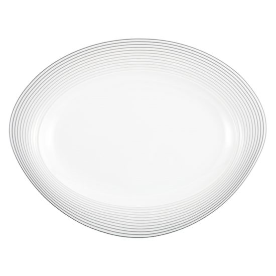 Podnos oválný 31 cm, Trio 23328 Nero, Porcelán Seltmann